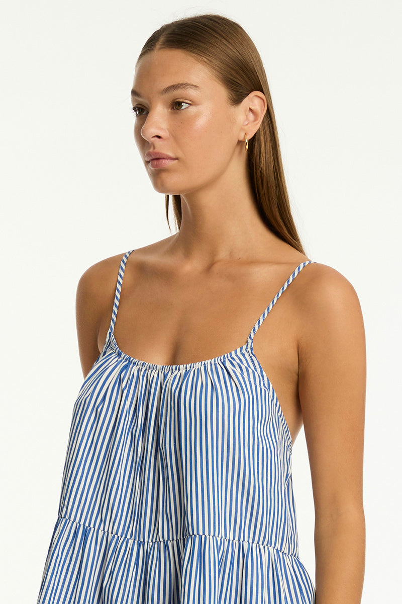 Boathouse Tie Back Short Sundress in  | Sea Level Australia 