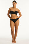 Eco Essentials Twist Front Bandeau in  | Sea Level Australia 