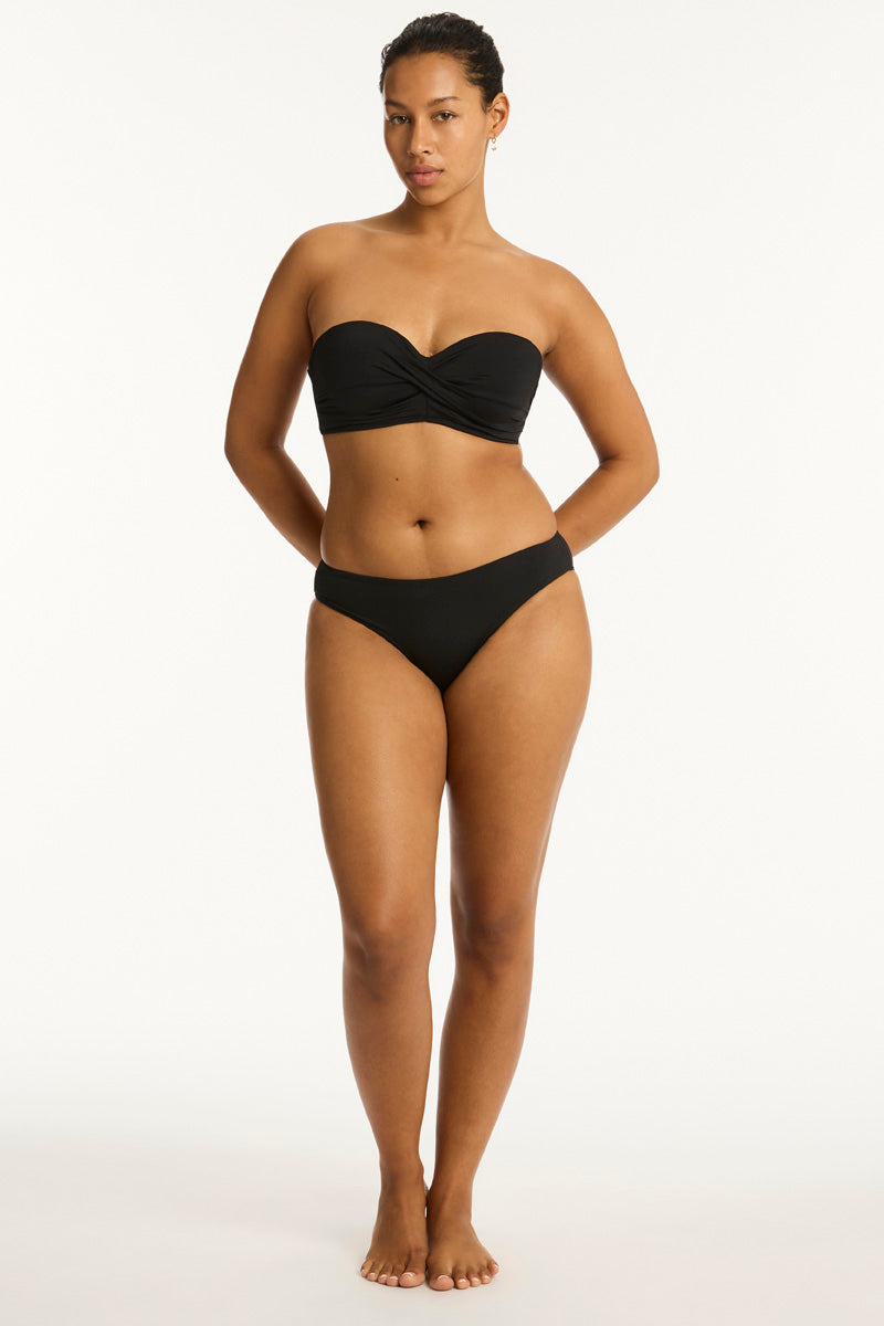 Eco Essentials Twist Front Bandeau in  | Sea Level Australia 