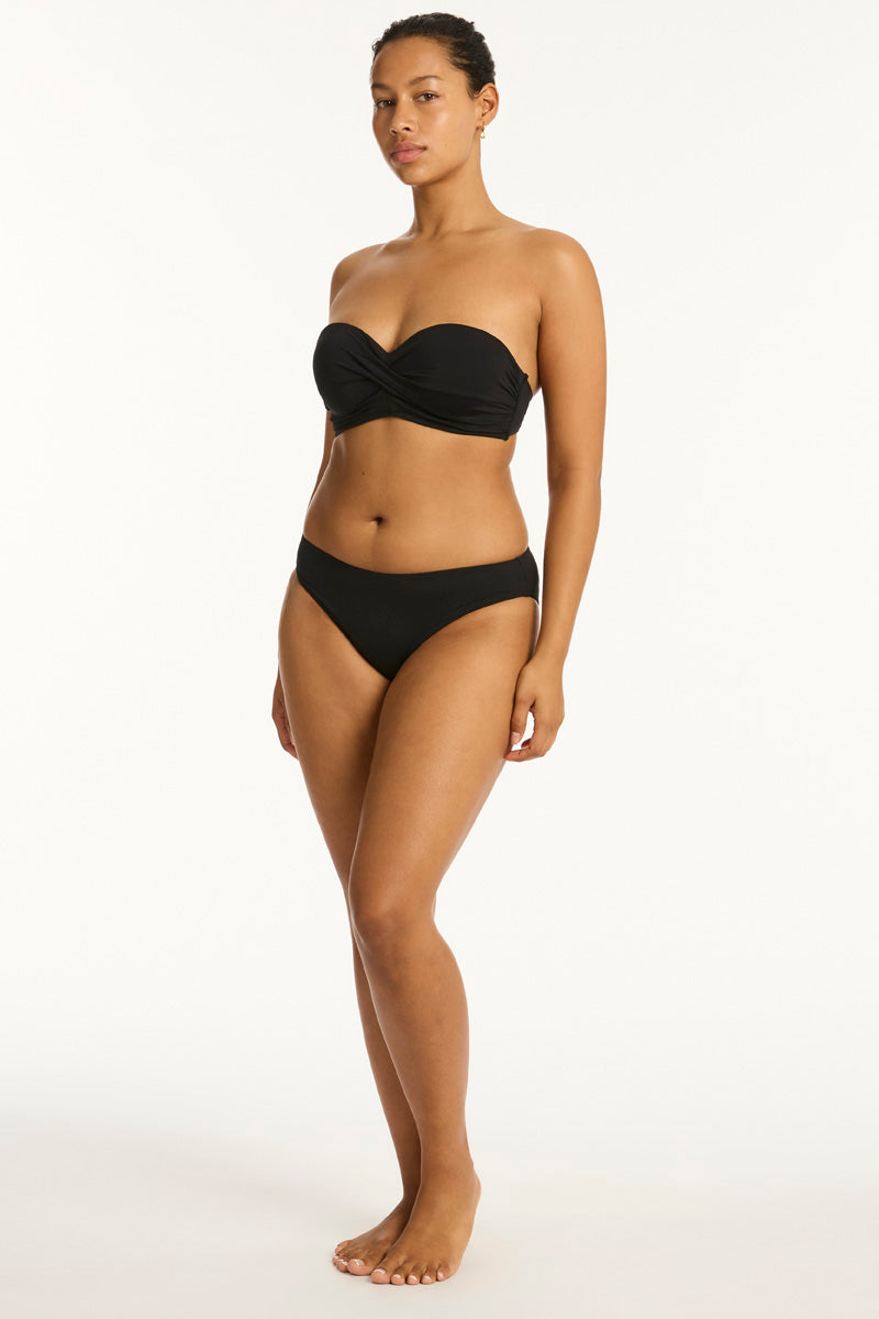 Eco Essentials Twist Front Bandeau in  | Sea Level Australia 