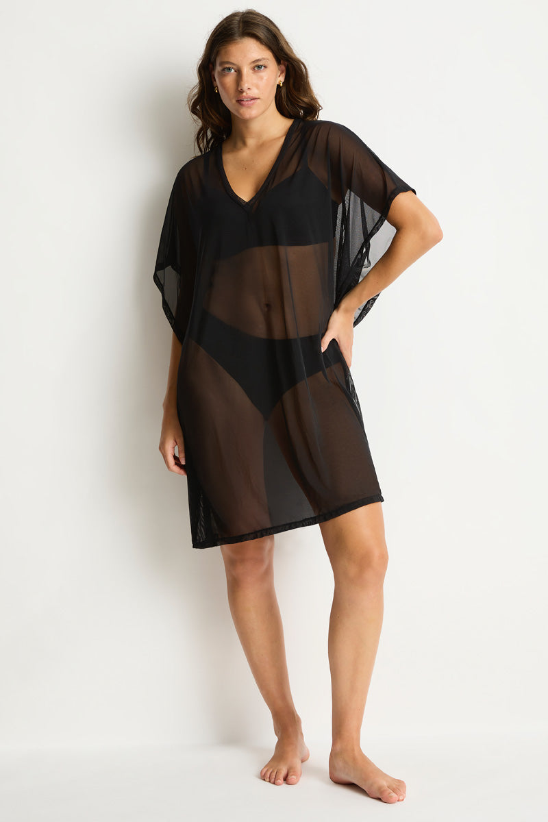 Eco Essentials Mesh Kaftan in  | Sea Level Australia 