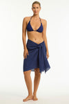 Sunset Frayed Sarong in  | Sea Level Australia 