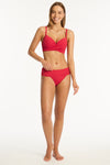 Eco Essentials Cross Front Moulded Cup Bra in  | Sea Level Australia 