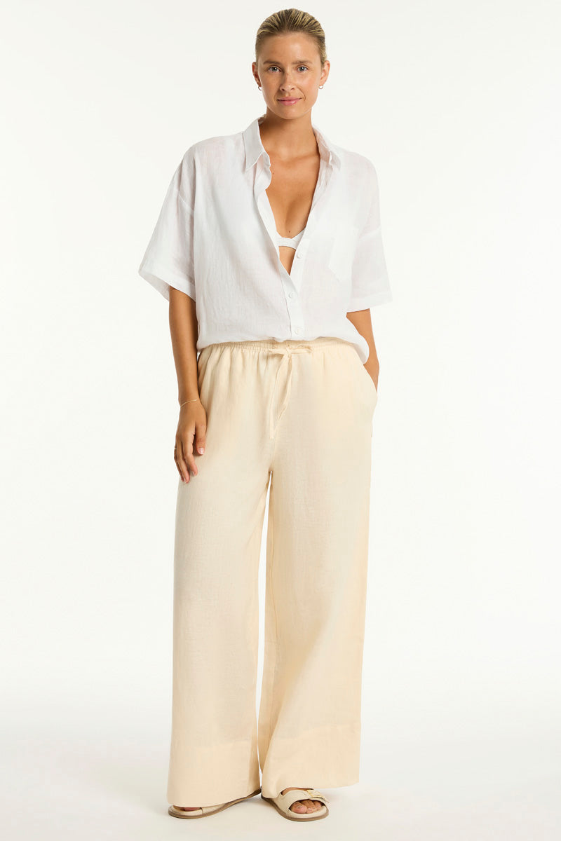 Resort Linen Aloha Shirt in  | Sea Level Australia 