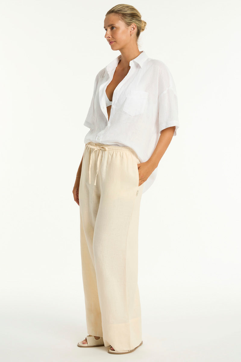 Resort Linen Aloha Shirt in  | Sea Level Australia 