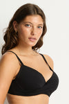 Eco Essentials Cross Front Moulded Cup Bra in  | Sea Level Australia 