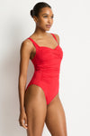 Eco Essentials Twist Front One Piece in  | Sea Level Australia 