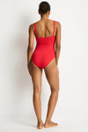 Eco Essentials Twist Front One Piece in  | Sea Level Australia 