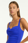 Eco Essentials Twist Front One Piece in  | Sea Level Australia 