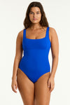 Eco Essentials Square Neck One Piece in  | Sea Level Australia 