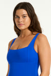 Eco Essentials Square Neck One Piece in  | Sea Level Australia 