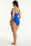 Eco Essentials Square Neck One Piece in  | Sea Level Australia 