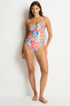 Coco Island Twist Front Halter One Piece