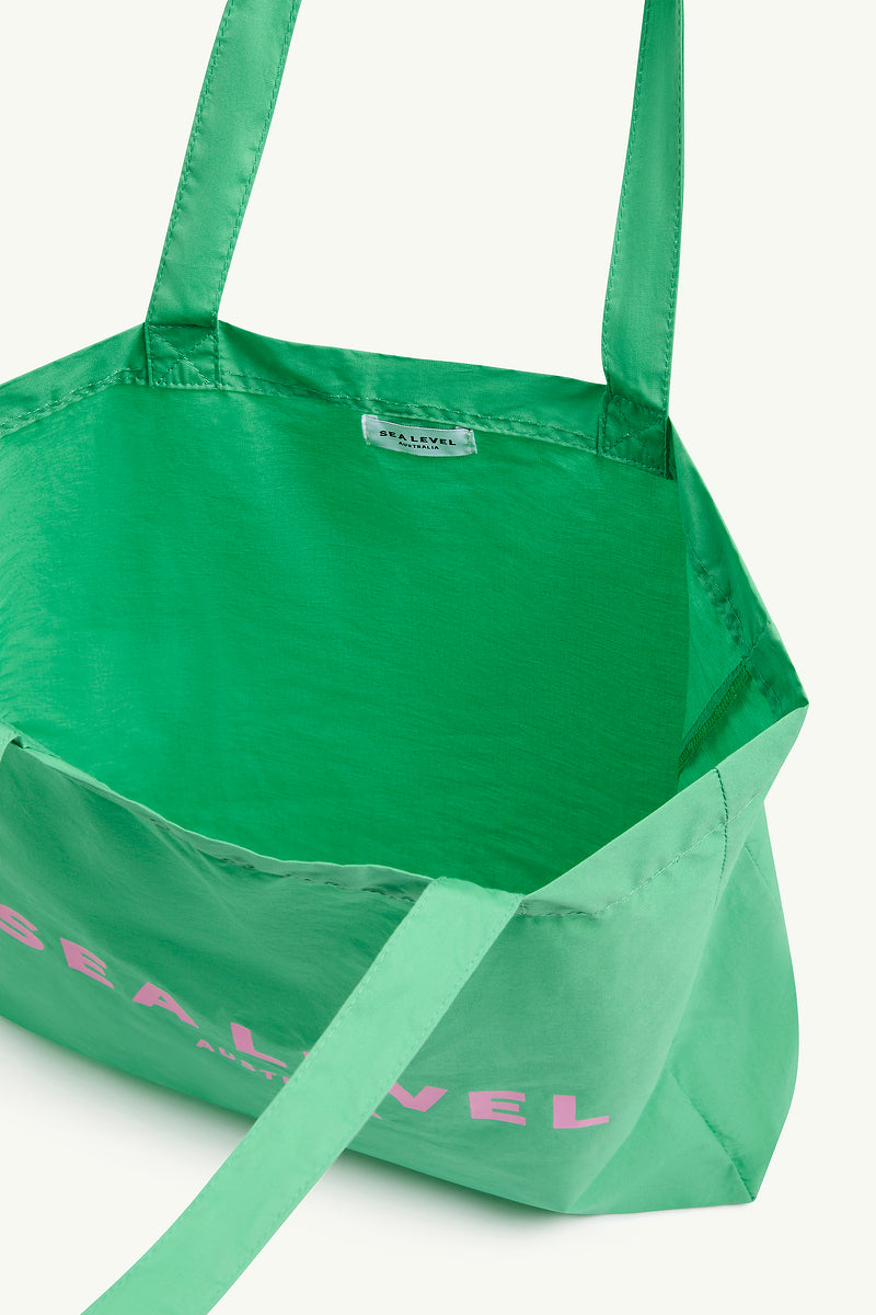 Logo Cotton Beach Tote