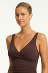Essentials Edit Cross Front One Piece in  | Sea Level Australia 