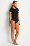 Eco Essentials Short Sleeve Rash Vest in  | Sea Level Australia 