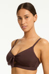 Essentials Edit Tie Front DD/E Bralette in  | Sea Level Australia 