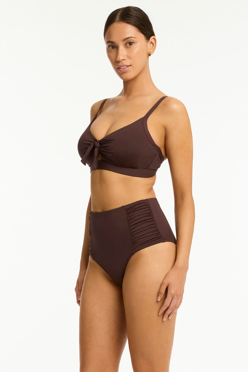 Essentials Edit Tie Front DD/E Bralette in  | Sea Level Australia 