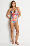 Coco Island Cross Back Tri One Piece