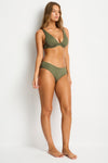Eco Essentials Mid Bikini Pant in  | Sea Level Australia 