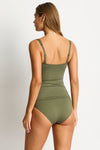 Eco Essentials Twist Front Tankini in  | Sea Level Australia 