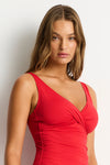 Eco Essentials Cross Front Tankini in  | Sea Level Australia 