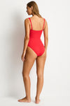 Eco Essentials Twist Front One Piece in  | Sea Level Australia 