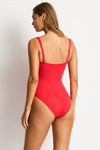 Eco Essentials Twist Front One Piece in  | Sea Level Australia 
