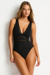 Eco Essentials Spliced One Piece in  | Sea Level Australia 