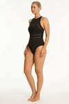 Eco Essentials High Neck One Piece in  | Sea Level Australia 