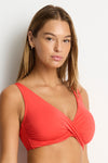 Essentials Edit Cross Front Tie Back Bra
