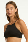 Scallop High Neck Top in  | Sea Level Australia 