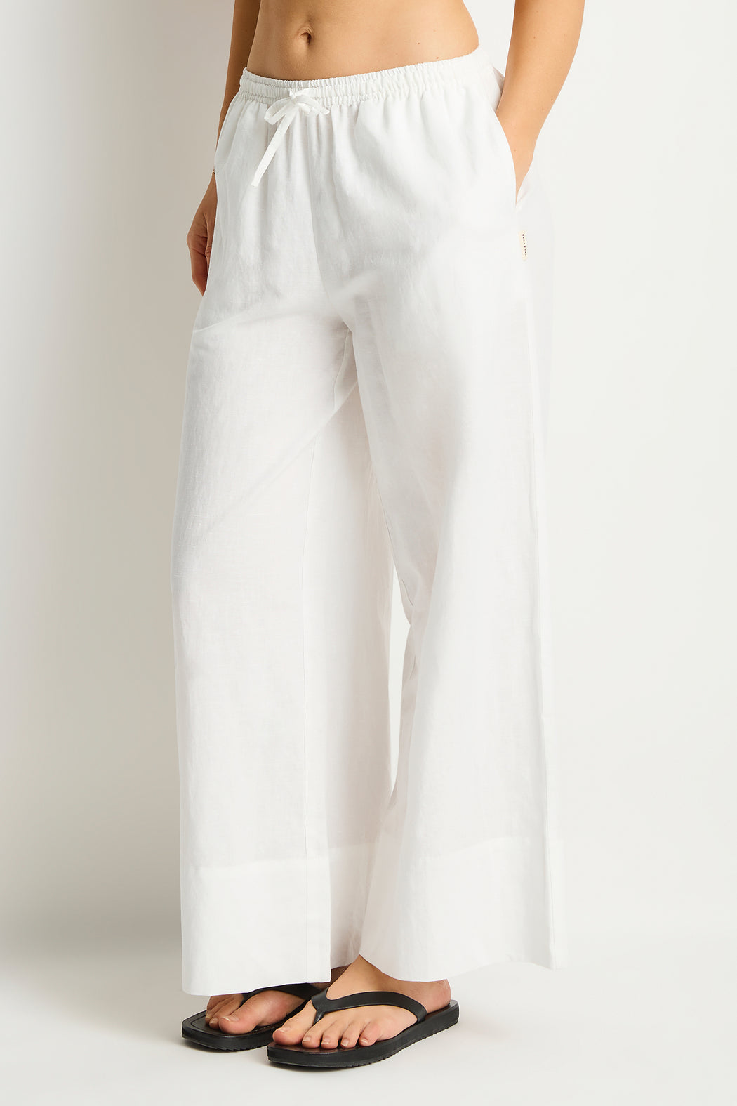 Shore Linen Palazzo Pant in  | Sea Level Australia 