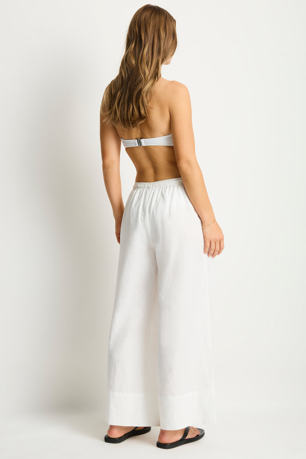 Shore Linen Palazzo Pant in  | Sea Level Australia 