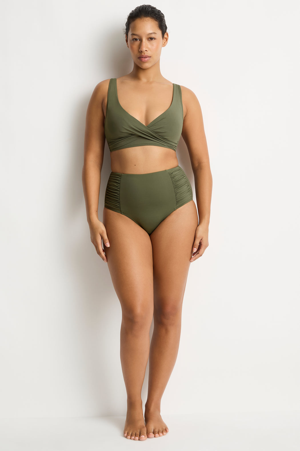 Eco Essentials High Waist Gathered Side Pant