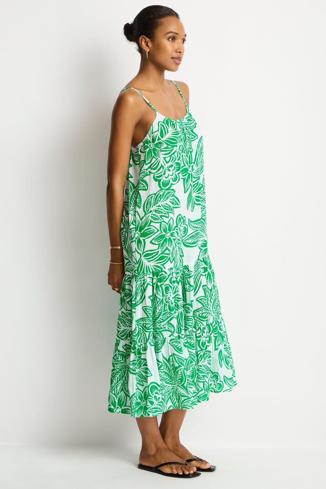 Palmera Resort Tiered Midi Sundress in  | Sea Level Australia 