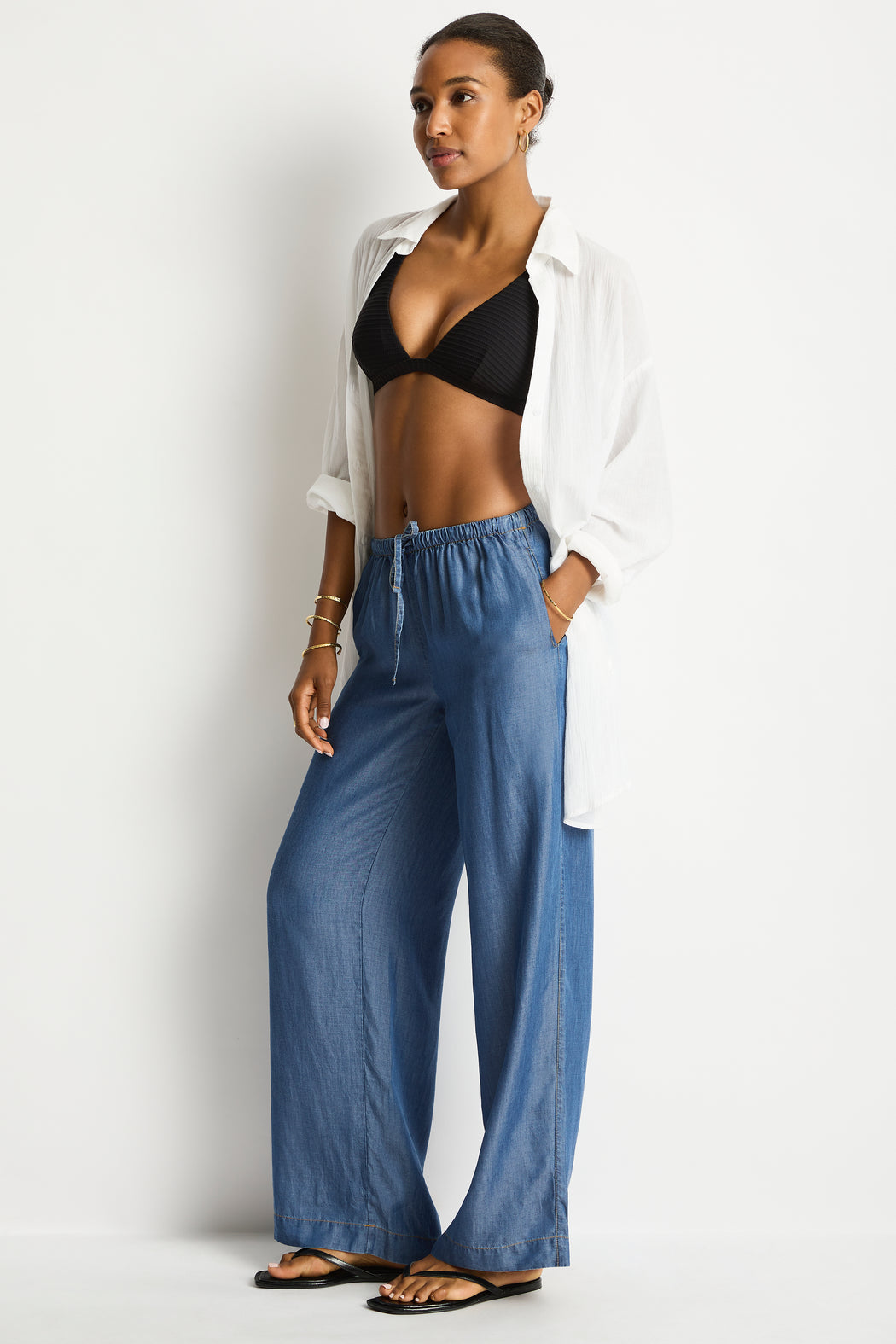 Denim Surf Tide Pant in  | Sea Level Australia 