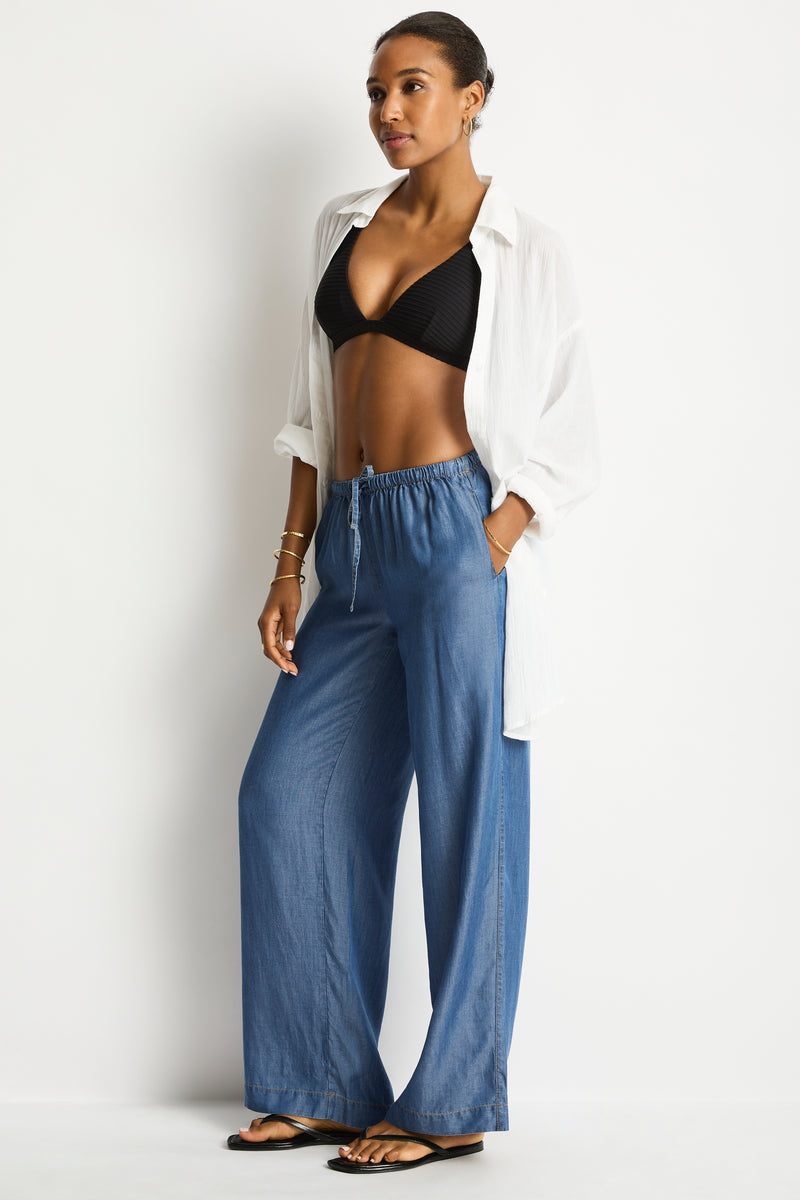 Denim Surf Tide Pant in  | Sea Level Australia 