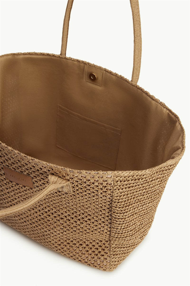 Sienna Beach Tote in Natural - Ghost 2