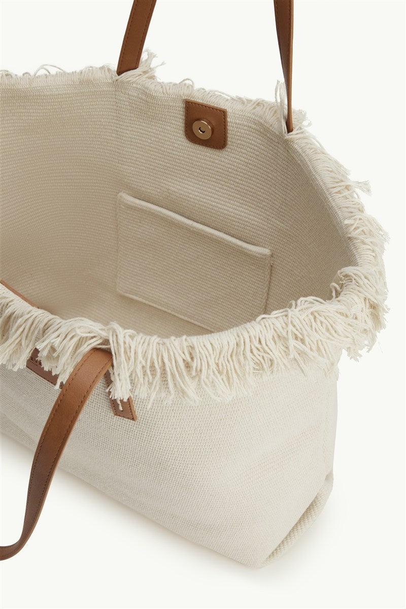 Rae Beach Tote in Natural - Ghost 2